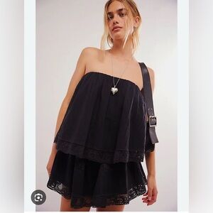Free People Maribel Romper Black Lace XS *NWT*